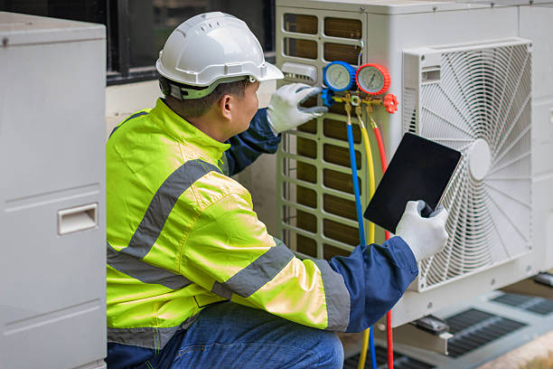 Professional Hvac technician working in Osseo, WI